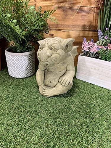 Image of STONE GARDEN GOTHIC GARGOYLE GREMLIN DEVIL DRAGON DETAILED ORNAMENT