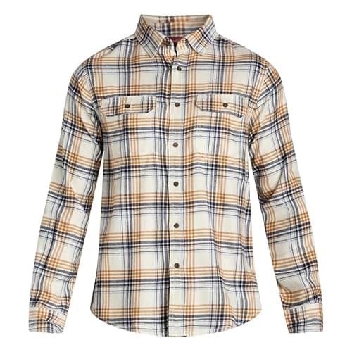 Image of Vasego Men’s Flannel Shirt, Long Sleeve Regular Fit Cotton Lumberjack with Button-Down Pockets – Classic, Soft, and Comfortable Plaid Shirt for Everyday Wear