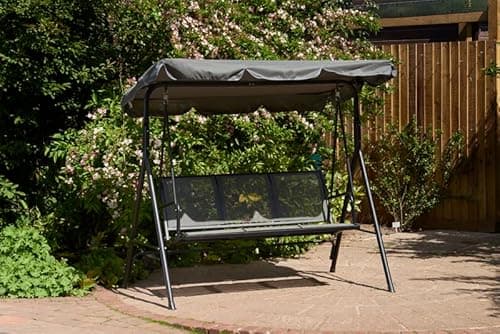 Image of 3 Seater Textaline Hammock - L170 x W110 x H152 cm - Grey