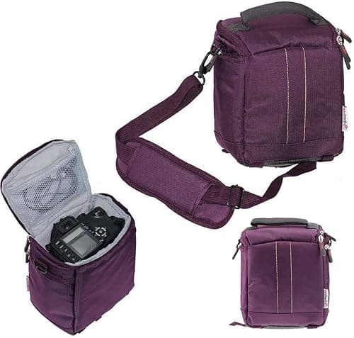 Image of Navitech Purple Baby Monitor and Camera Carry Case Bag Compatible with BT Video Baby Monitor 5000