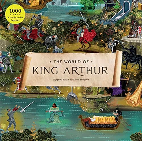 Image of The World of King Arthur, 27 x 19 inches, Grey