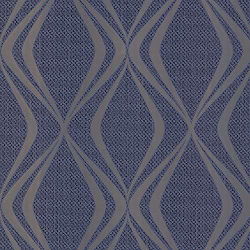 Image of Belgravia Decor Amelie Geo Navy Wallpaper 3012