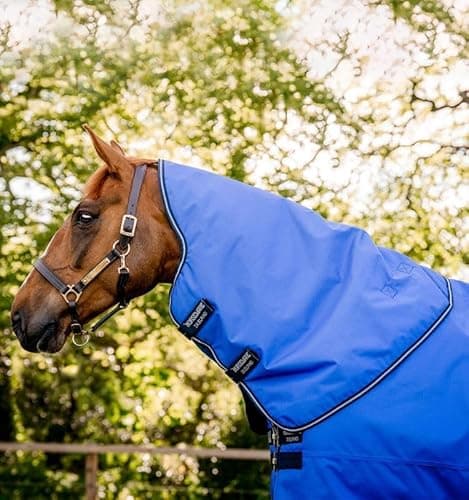 Image of Horseware Amigo Hero Ripstop Hood Neck Piece 0 g Blue/Navy 600D, Size: X Large