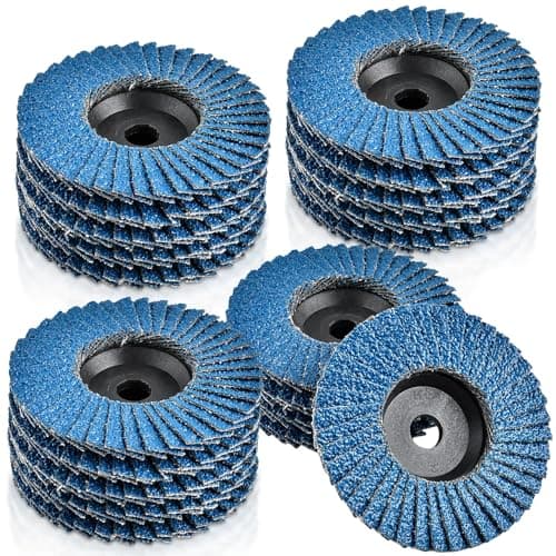Image of Akamino 15 Pcs Angle Grinder Discs 76mm, 40 Grit Flap Discs Grinding Wheel Sanding Discs for Angle Grinder to Sanding Grinding Polishing Metal Wood Steel (Blue,3 Inch)