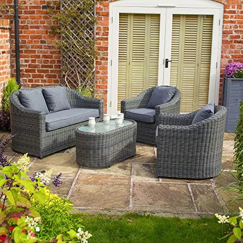 Image of Rowlinson Bunbury Sofa Lounging Set Grey