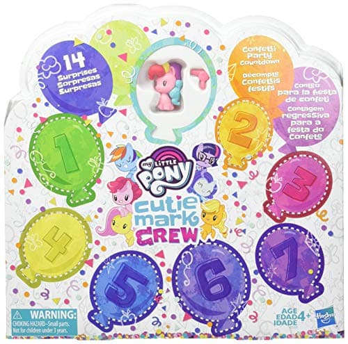 Image of My Little Pony Toy Cutie Mark Crew Confetti Party Countdown Collectible 8 Pack with 14 Surprises