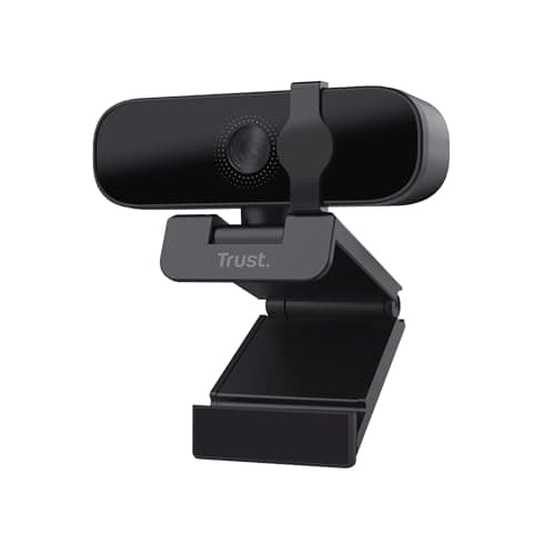 Image of Trust Oran 1080p Webcam for PC, Full HD USB Web Cam with Privacy Cover, 30 FPS Computer Camera with Microphone, Universal Stand, 85% Recycled Plastics, Webcam for Laptop Desktop Mac Windows