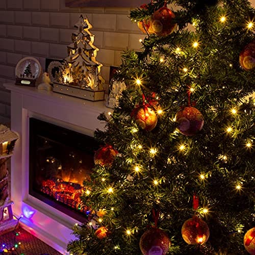 Image of The Christmas Workshop 78170 Warm White Christmas Lights / 600 LED Christmas Tree Lights / 59.9 Metres Long / Battery Operated / Indoor Or Outdoor Christmas Decorations / 8 Light Modes