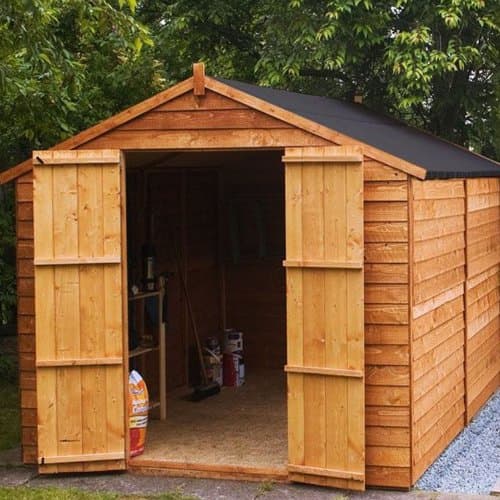 Image of Overlap Apex Shed with Windowless and Double Door