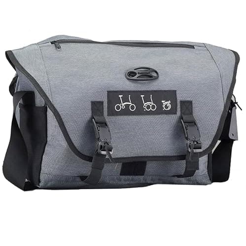 Image of London Craftwork Medium Bag including frame for Brompton Black/Grey (Grey)