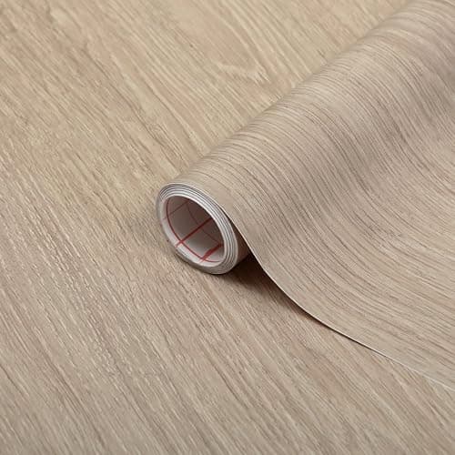 Image of d-c-fix Vinyl wrap Santana Oak Lime Wood Effect 45 cm x 2 m - Sticky Back Plastic roll for Furniture, Kitchen & cupboards - Contact Paper Sticker self Adhesive Film