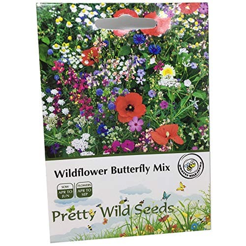 Image of 5g Wildflower Bee & Butterfly Meadow Mix Packet 100% Pure Wild Flower Seeds with Annual & Perennial Plants Perfect for Bees & Butterflies and Pollinators