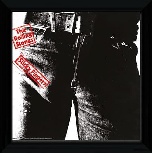 Image of GB eye The Rolling Stones Sticky Fingers 30 x 30cm Framed Collector Print