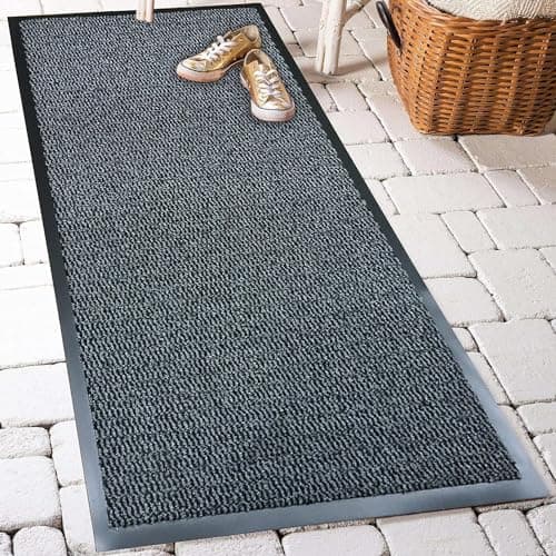 Image of GULLAMBO Carpet runners Non slip Rubber Backed Hallway Runner Extra long 60x180cm Hall Runner Rugs–Heavy Duty Floor, Kitchen And Office Use runners, Super Soft Absorbent Multicolor