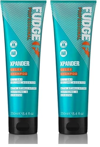 Image of Fudge Professional Xpander Volumizing Shampoo, 180 Percent Denser Hair, for Fine, Flat Hair, Colour-Lock and Bond Repair Technology, 250 ml (Pack of 2)