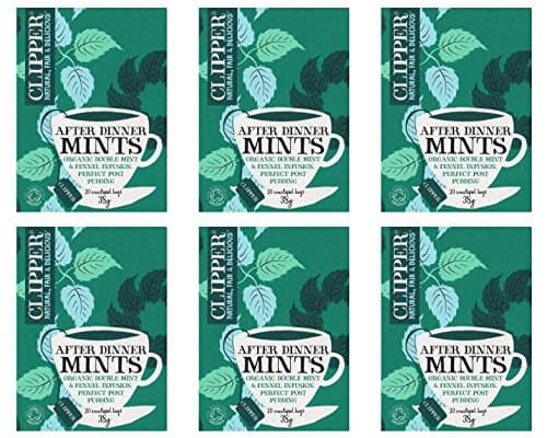 Image of (6 PACK) - Clipper After Dinner Mints - Double Mint & Fennel | 20 Ba x 6 Bags...