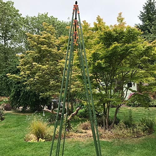 Image of Bean Master Runner Bean Frame Kit | Heavy Duty Garden Plant Support Trellis for Climbing Crops - 1.2 x 0.75 x 2.4m H