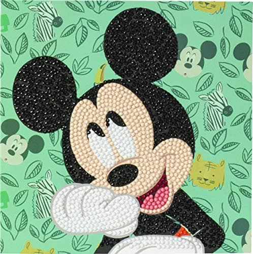 Image of Craft Buddy Crystal Art Disney CCK-DNY805 Happy Mickey, 18x18cm Crystal Art Card, Multicolor