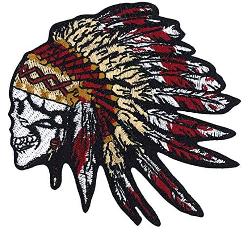 Image of C&D Visionary CDX Native American Skull Patch, Multi color