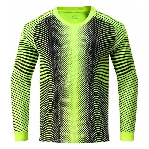 Image of AIGOUT Long-Sleeved Thickened Goalkeeper Jersey with Padding to Absorb Impact Moisture-Wicking Football top Boys Youth Soccer Training T-Shirt (UK, Age, 1 Year, Regular, 13-14 Years, Type - 1)