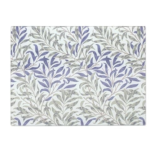 Image of Lesser & Pavey British Designed Glass Chopping Boards | Glass Chopping Board Suitable for All Types of Kitchen | Chopping Boards Great for Chopping Meat & Veg - William Morris