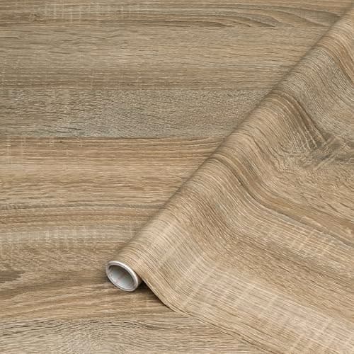 Image of d-c-fix vinyl wrap Light sonoma oak wood effect 90 cm x 2,1 m - sticky back plastic roll for furniture, kitchen & cupboards - contact paper sticker self adhesive film