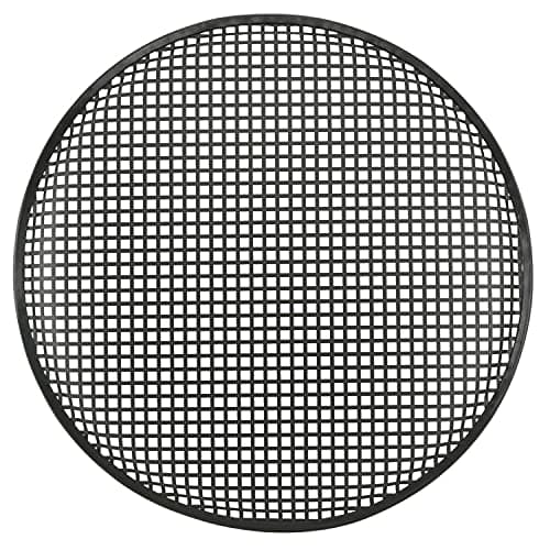 Image of Loops 300mm (12”) Black Metal Round Speaker Grill Black Metal Round Speaker Mesh Grill – Cabinet Subwoofer Cover