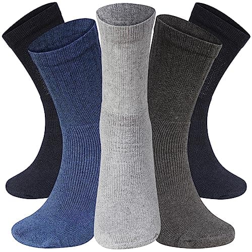 Image of Kensington® Men’s Sport Socks – 10 Pairs, Coloured Crew Socks (Size 6-11) – Cushioned Cotton for Gym, Running & Everyday Use
