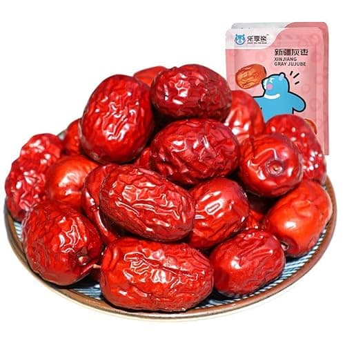 Image of Sweet crisp jujube,dried jujube,Freeze-dried red dates,healthy nutritious snacks,snack food,preserved fruit,dried fruit,vegetarian,delicious snack gifts (500G)