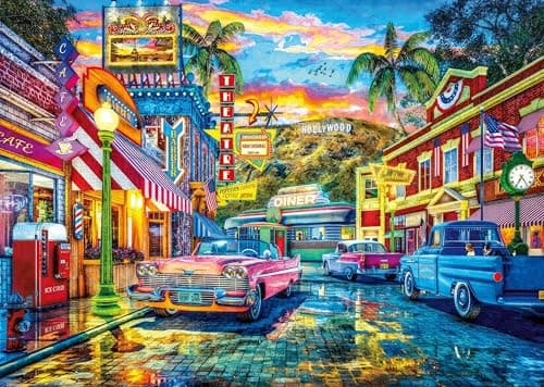 Image of Jigsaw Puzzles for Adults 1000 Piece Hollywood 27.56 x 19.69 Inch Jigsaw Puzzle for Adults Educational Game 1000 Pieces Puzzles for Adult