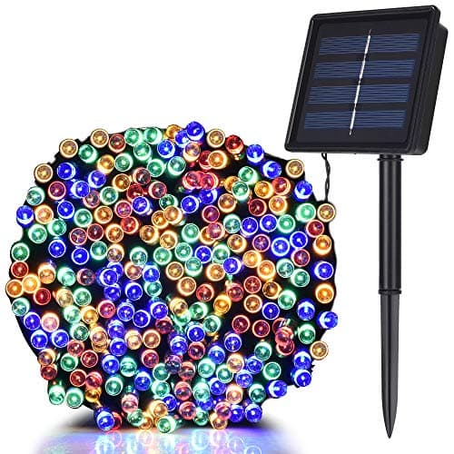Image of TEKLED® Solar String Lights | 200 LED Decorative String Lights | Waterproof Indoor Outdoor 72FT with Solar Panel | Multicolor | for Patio Garden Backyard Home Christmas Tree Party Gazebo Pergola
