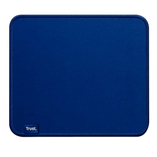 Image of Trust Boye Mouse Pad, Sustainable Design, Rubber Anti-slip Bottom, 250 x 210 x 3mm, Mouse Mat with Stitched Edge, Machine Washable, Office Mouse Pad for Work, Home Office - Blue