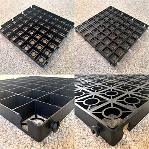 Image of GREENHOUSE BASE GRID 3M X 2M SUITS 10X6 TO 10X7 FEET GREENHOUSES & SHEDS = FULL ECO KIT + HEAVY DUTY MEMBRANE - PLASTIC ECO PAVING SLAB BASES & DRIVEWAY GRIDS
