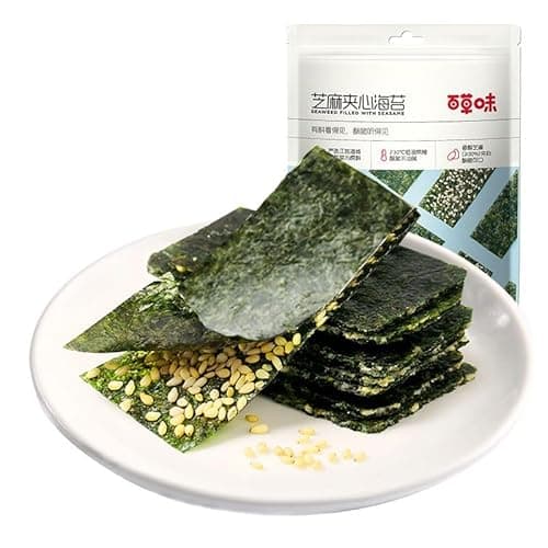 Image of Sesame seaweed Crisp,casual snacks,biscuits,nut nori crisp,healthy nutritious snacks,potato chips,dried vegetables and fruits,vegan,instant food,delicious Chinese snack gifts (1bag)