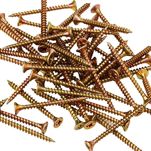 Image of ForgeFix Multi-Purpose Single Thread Screws | 3.5 x 40mm | Zinc Yellow Passivated | Box 200