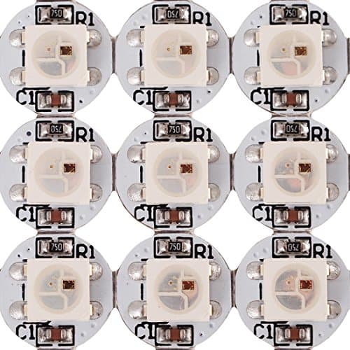 Image of BTF-LIGHTING WS2812B ECO RGB Alloy Wires 5050SMD White LED Chips with PCB Heatsink (10mm*3mm) WS2811 IC Built-in 5050 SMD RGB DC5V 100pcs