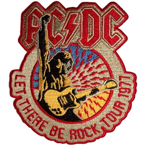 Image of AC/DC Let There Be Rock Tour 1977 Woven Patch One Size