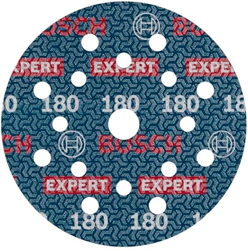 Image of Bosch 50x EXPERT O780 Foil Sanding Disc, 125 mm (for Hardwood, Paint on wood, Ø 125 mm, Grit 180, Professional Accessory Random Orbital Sander)