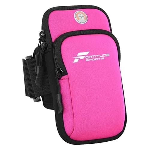 Image of Fortitude Sports Arm Phone Holder For Running | Waterproof Phone Pouch For Jogging, Cycling, Gym | Armband Phone Holder for iPhone, Samsung Galaxy, Huawei Mobile Phones (Pink)