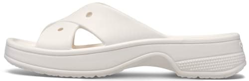 Image of Crocs Women Slide,Classic Womens Cross Strap,Chalk,6 UK Women