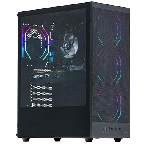 Image of Veno Scorp Gaming PC Desktop Computer: i7-3770 3.90Ghz - 16GB RAM – RTX 3050 6GB - 256GB SSD - 1TB HDD - 500W 80+ PSU - Vortex ARGB CASE - WIFI - Windows 11
