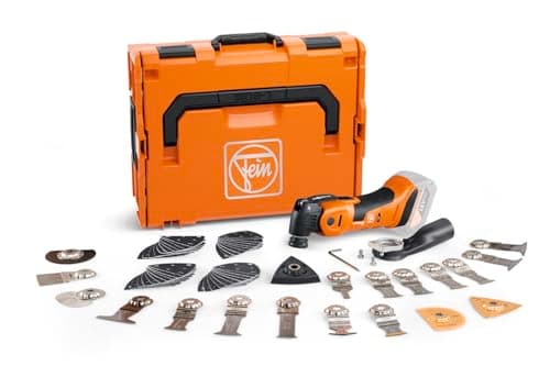 Image of FEIN Oscillating Multi Tool AMPShare MultiMaster AMM 700 Max Top AS 18V Cordless Brushless Multitool with 60pcs Accessories in Carry Case Powerful Tool for Professionals & Homeowners 71293663000