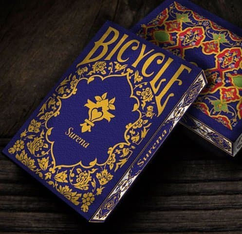 Image of Bicycle Surena Navy Blue Trim Playing Cards