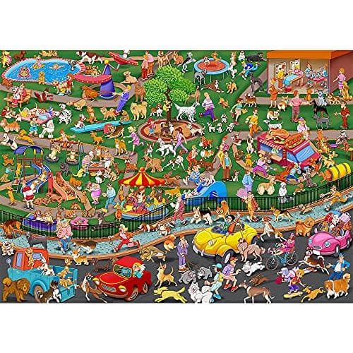 Image of 1000 Pieces Jigsaw Puzzles for Adults Puzzles 1000 Piece Jigsaws for Adults Puzzle - The Dog Park