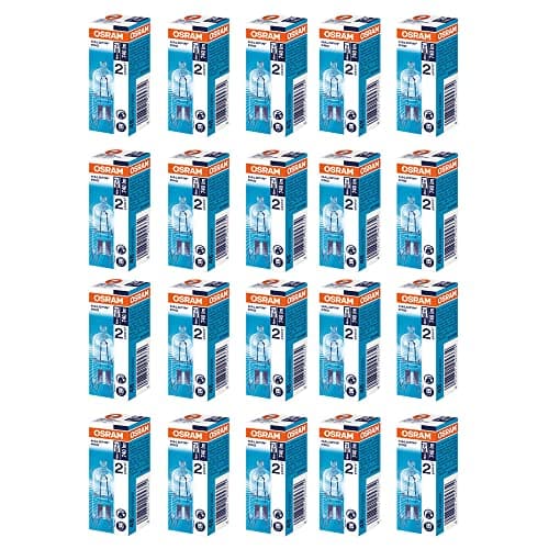Image of Lampwise Halogen Halopin Light Bulb Dimmable Clear G9 230V 48 Watt = 60 Watt 2 Pin Base Replacement Capsule Bulbs 2800K Warmwhite Pack of 20