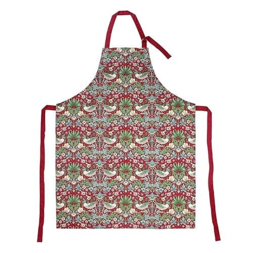 Image of The Leonardo Collection LP94974 William Morris Red Strawberry Thief Apron