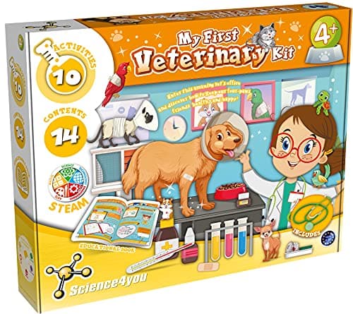 Image of Science4you 919133 My First Veterinary Kit, Educational Science STEM Toy for Ages 4+