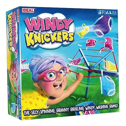 Image of Ideal, Windy Knickers Game: The Silly Spinning, Granny Giggling, Windy Washing Family Game, Kids Games, for 2-4 Players, Ages 4+
