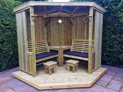 Image of Buttercup Farm Four Seasons & Decking - Timber - L230 x W290 x H205 cm - Garden Furniture - Fully Assembled