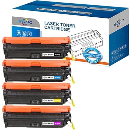 Image of ECSC Remanufactured CE340A Toner Cartridge Replacement for HP LaserJet Enterprise 700 Color MFP M775dn, MFP M775f, MFP M775z, MFP M775z+ B/C/M/Y (4 Pack)